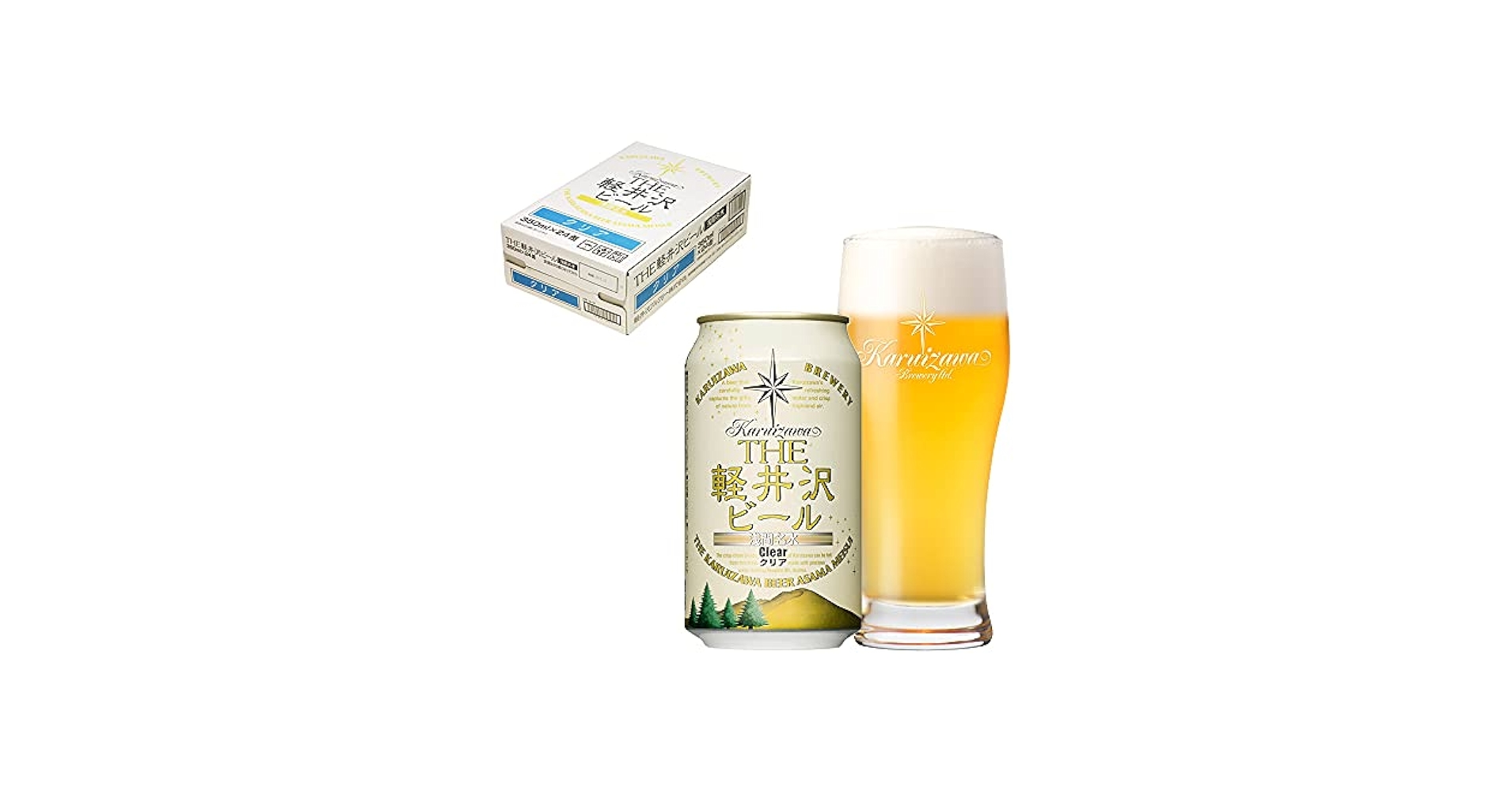 Amazon.co.jp: THE軽井沢ビール クリア 缶 350ml×24本 : 食品