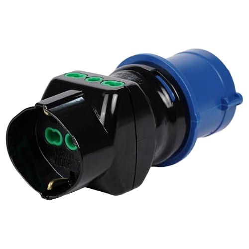 FANTON Adattatore CEE da spina CEE 16A a una presa bipasso-schuko e 2 prese bipasso