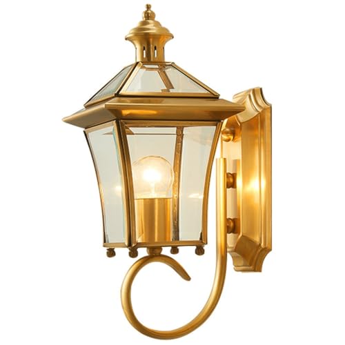 Applique murale extérieure en cuivre au style américain chic et étanche