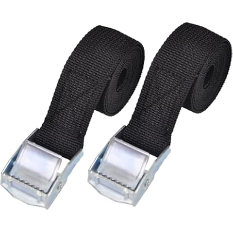 2PCS Cam Buckle Lashing Straps for Cargo Cover