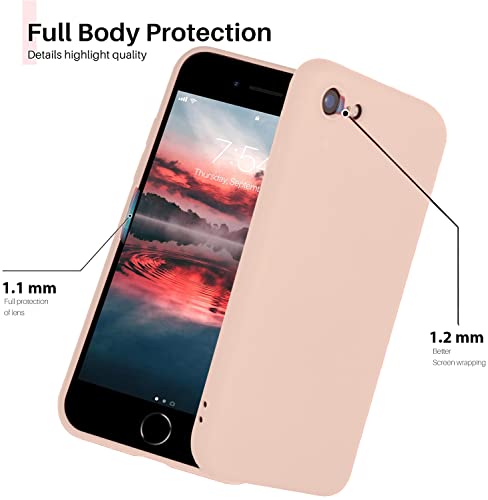 Image of VONZEE Silicon Back Cover for iPhone 6 Plus / 6s Plus with Microfiber Cushioning (Silicone | Pink | Solid)