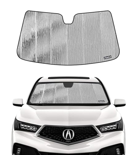 Pigenius Windshield Sunshade for Acura MDX 2014-2020, Reversible Silver/Black