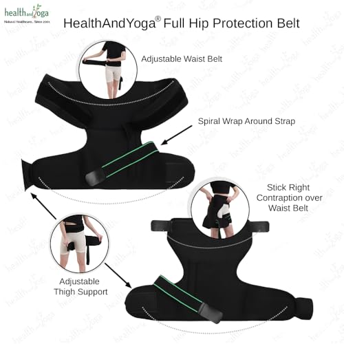 Cinturón de Protección de Cadera con Acolchado Extra HealthAndYoga miniatura 2