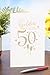 UK Greetings 50th Wedding Anniversary Card - Shimmer, Multi-Color, 149mm x 229mm