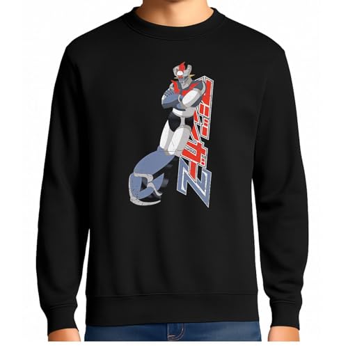 the Fan Tee Sudadera Adulto Sin Capucha de Hombre Dibujos Animados Mazinger Z Manga Retro 80 Puños Fuera Mech Z 028 115 4XL