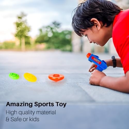 Image of Ratna's Spin Master Duo Combo of Flying Wheels & Spinning Tops, Outdoor & Indoor Play Toy for Kids 5+ Years