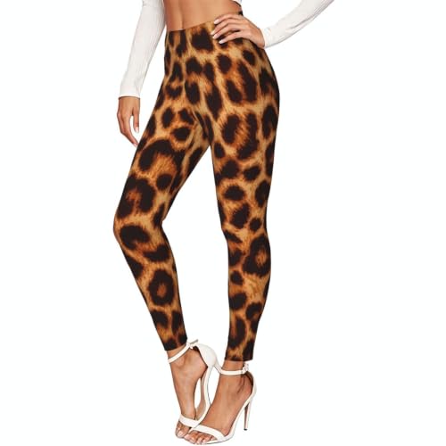 Pantalones estampados opacos leggings elásticos anti-transparencias