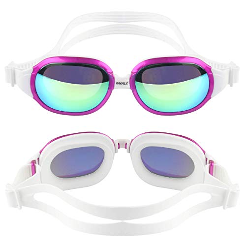 Firesara Swim Goggles, No Leaking Large Frame Wide View Pool for Women Men - Thumbnail 5