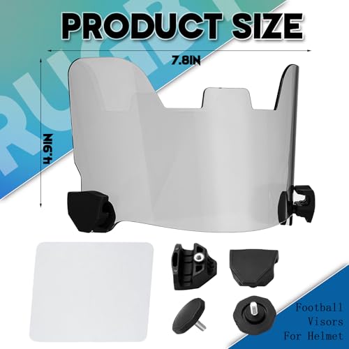 Image of Xuhal 2 Pcs Football Visor for Youth Adult Football Helmet Visor Lacrosse Helmet Eye Shield Eye Protection for Sport