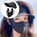 predolo Sun Protection Hat with Removable Face Mask for Fishing and Travel, Dark Gray