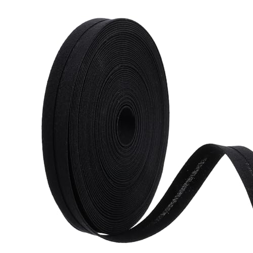 Nogeqi 1/2 Inch Black Bias Tape for Sewing,10 Yards Black Double Fold Bias Tape,Binding Tapes...