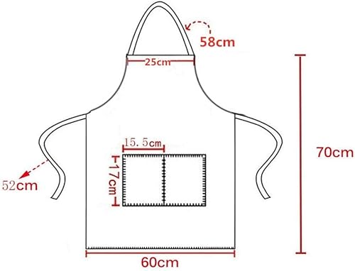 Miniatura 8 de TSD STORY Total 12 PCS Plain Red Bib Apron for Women Men Adult with 2 Front Pockets Cooking Kitchen Baking BBQ(True Red-12pcs)