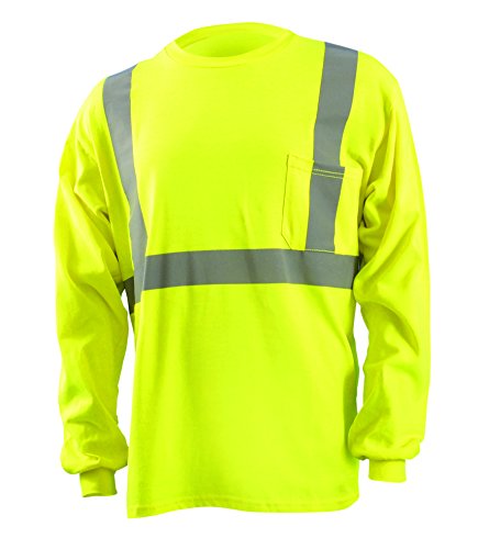 T-shirt ignifuge jaune 2X manches longues Occunomix Occlux pour chantier