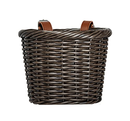 Meghna Woven Mini Bike Basket For Kid Bike Handlebar Bike Basket For Women Girl For Scooter,Wood #TOP2