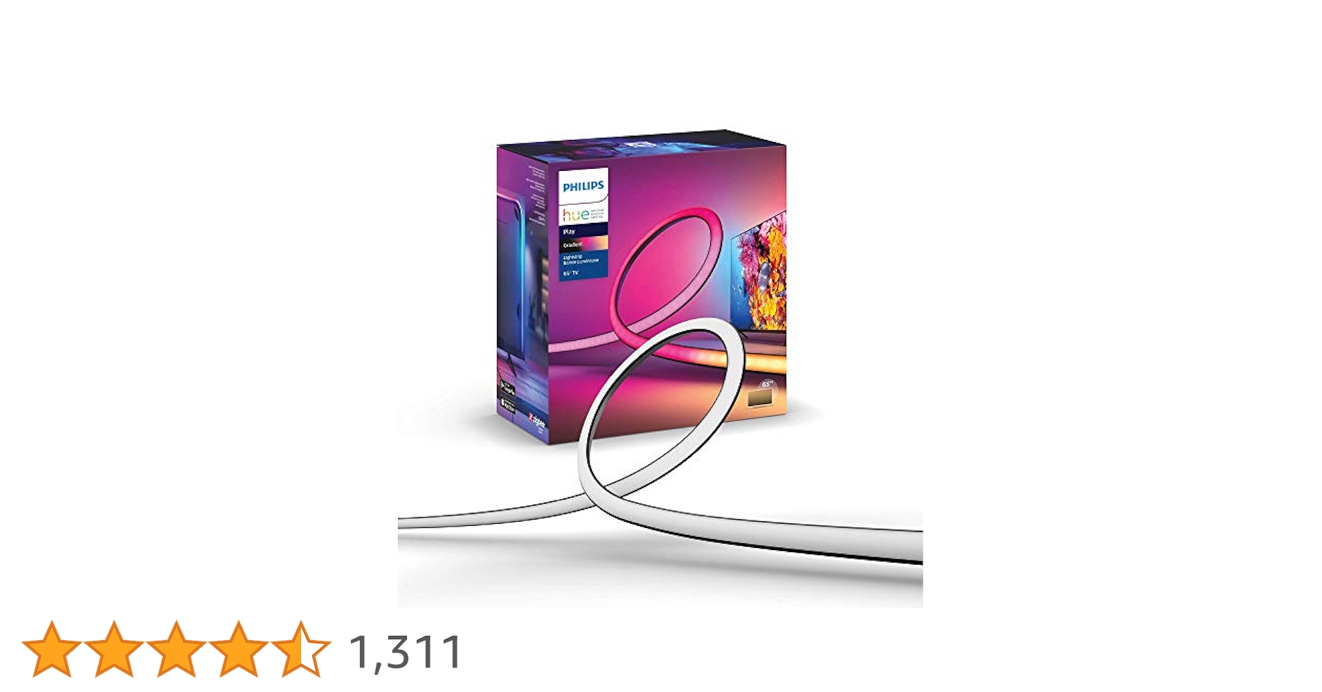 Philips Hue LEDテープTV専用 ストリップライト 65インチ専用 Amazon.com: Philips Hue Play Gradient 65