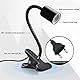 GOCBOBO Klemmleuchte E27 Lampenfassung Metall Klemmlampe 360° Einstellbar Flexiblem Schwanenhals Schreibtischlampe mit Schalter und Stecker für Reptilien Pflanze Beleuchtung Schwarz (Keine Glühbirne)