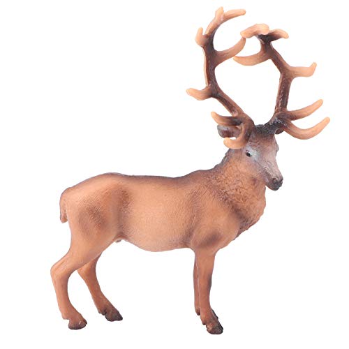 NUOBESTY Estatuetas de cervo de Natal Topo de bolo Decoração Estatuetas de Fawn Brinquedos Florestal