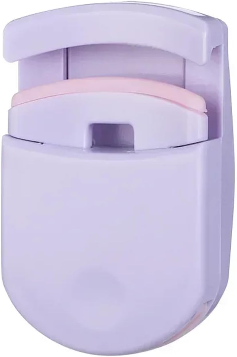 1pc Plastic Eyelash Curler Curling Eyelashes Tool Set Aids Styling Cosmetic Make Up Purple(Pink Partial Style)