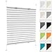 Produktbild Plisseerollo Fensterrollo Faltrollo Jalousie 98 x 120 cm, Nach Maß Qualität Ohne Bohren, Blickdicht Sonnenschutz Jalousie, Plissee Sonnenschutz Fenster, für Fenster & Tür, Weiß