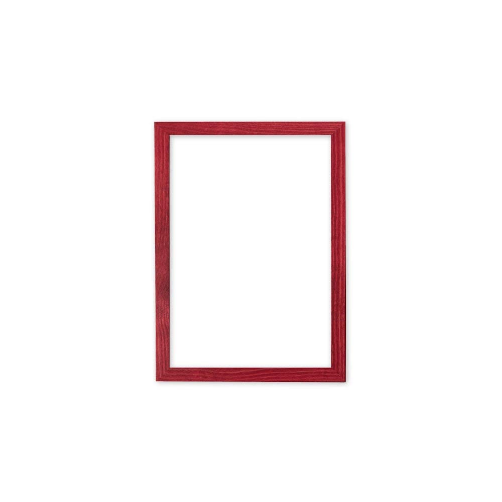 Red Colour Confetti Wood Frame Range 20 mm Photo Frame | Picture Frame | Poster Frame - (29.7x42cm) (16.05"x11.75") A3