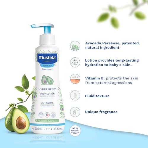 Image of Mustela Baby Skincare Combo - Buy 2 Mustela Hydra Bebe Body Lotions (300ml) & Get 1 Gentle Cleansing Gel (100ml) | Gentle Daily Care