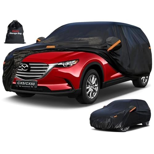 Kayme 7 Layers SUV Car Cover Custom Fit for Mazda CX-5 CX5 (2012-2025) Waterproof All Weather for Automobiles, Outdoor Full Cover Rain Sun UV Protecti
