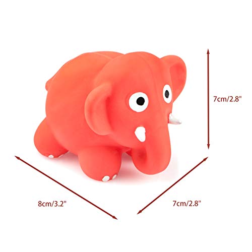 Chiwava 3 Pack 3.2'' Squeak Latex Puppy Toy Lovely Standing Animal Sets Pet Interactive Play For Small Dogs Assorted Color #TOP2