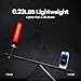SIMAZO 2 Pack 10 Inch Rechargeable Traffic Signal Wand, Traffic Control Baton with White LED on Top, Air Marshalling Wand with 3 Flashing Modes for Airport, Car Directing