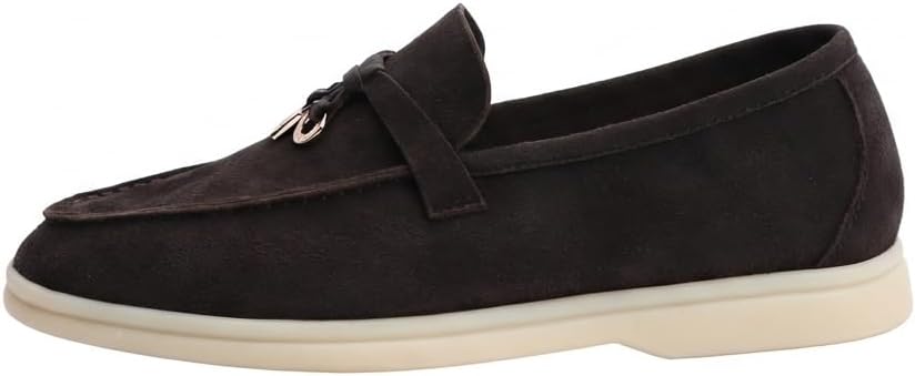 Women’s Summer Charms Suede Loafers – Premium Sheepskin Unlined Upper,Classic or Styles with Metal Detail for Casual, Office, Travel & All Day Wear