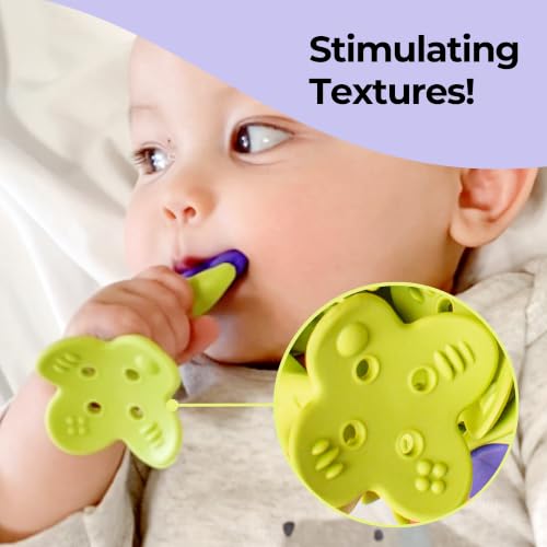 Image of Innobaby Original EZ Grip Fruit Teether 3 Piece Set - Grape /Citrus /Berry