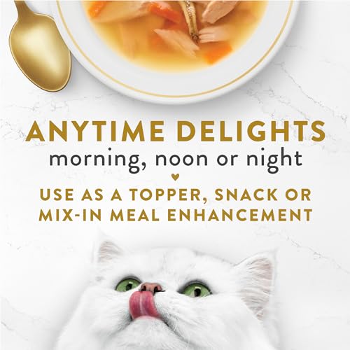 Image of Purina Fancy Feast Broths, Classic Seafood Wet Cat Food, 1.4 oz, 12-Pack