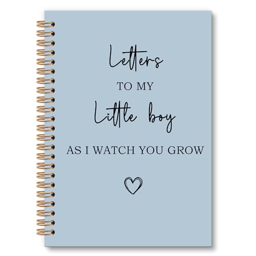 Image of OINDADE Letters to My Little Boy Notebook Journal, Mom Son Journal, Pregnancy Mothers Day Notebooks Gifts for New Mom Women, Baby Boy Shower Gift, Baby Journals for First Time Moms, 6x8.2In