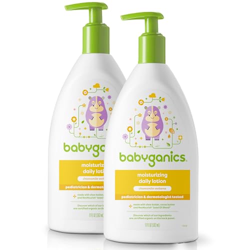 Babyganics Daily Lotion, Chamomile Verbena, Packaging May Vary, 17 Fl Oz (Pack of 2)