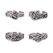 DII Antique-inspired Napkin Rings for Wedding Receptions, Dinner Parties, Family Gatherings, & Everyday Use - Vintage Silver Spoon, Set of 4