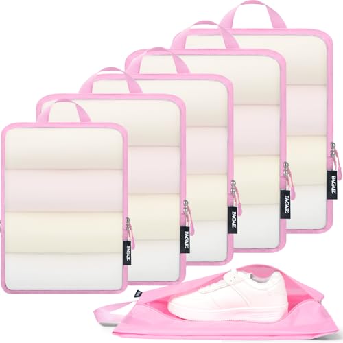 Image of BAGAIL 6 Set Ultralight Compression Packing Cubes Packing Organizer for Travel Accessories Luggage Suitcase Backpack