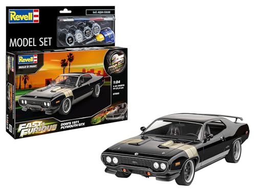 Maquette Plymouth GTX 1971 Fast & Furious kit de modélisme