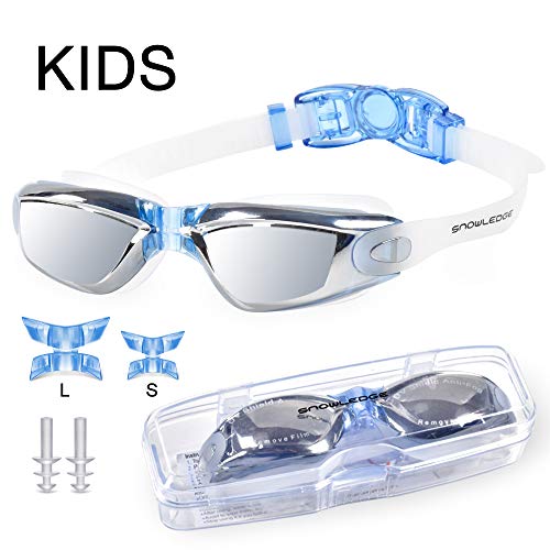 HUBO SPORTS Kids Goggles Swim Goggles For Kids with Anti-fog,Kids Swimming Goggles With UV Protection,Pink Goggles For Kids Girls Boys Childrens