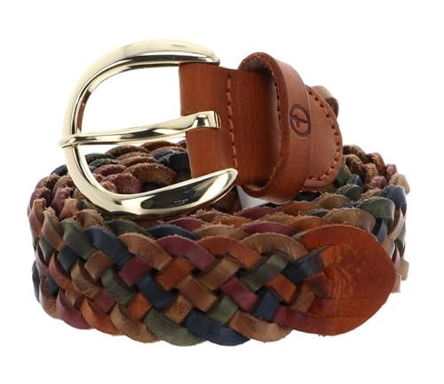 Ceinture Tamaris en cuir véritable doré taille W95 pour femme moderne