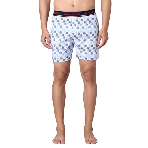 Image of Urban Scottish Men's Boxer Pants 100% Cotton Material with A Stylish Print Soft and Stretchy Elastic Waist Band Dynamic Movement and Hardwearing Stitching Breathable with A Gentle Snug Fit