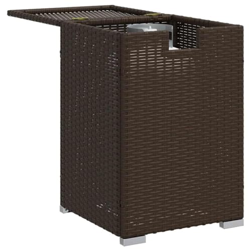 Mesa auxiliar de plástico resistente a la intemperie para terrazas pequeñas y balcones 5