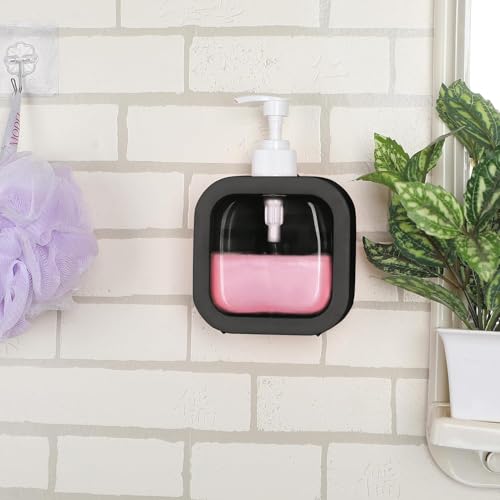 Image of HomeWiz Soap Dispenser 300ml Each | Pack of 2 | Handwash Dispenser Bottle for Kitchen & Bathroom | Soap Dispenser For Wash Basin | Refillable, Clear Body, Rust-Free Pump, for Handwash & Dishwash|Black