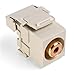 Leviton 40735-ROI QuickPort RCA 110-Type, Orange Barrel, Ivory