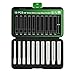 TecoTek 10PCS 3/8-Inch Drive Extra Deep Metric Socket Set, 6 Point, 8mm to 17mm, No Skipped Sizes, 120MM Deep CR-V Socket for Automotive and Industrial Applications