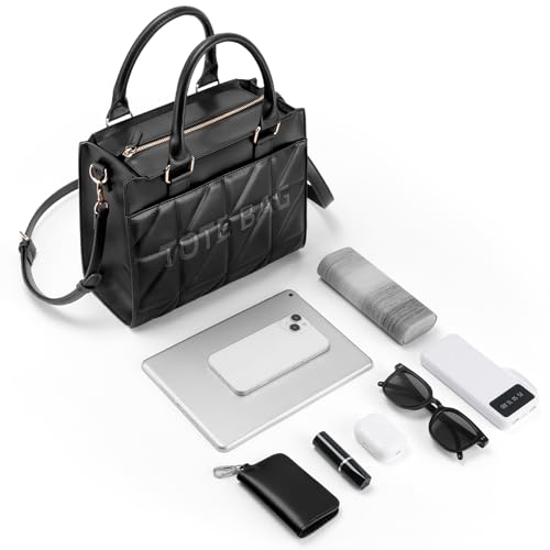 Bolso Tote Acolchado para Mujer, Pequeño y Estructurado miniatura 7