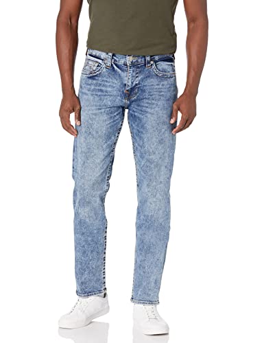 True Religion Herren Geno Slim Fit Jeans, hell, 30W / 34L