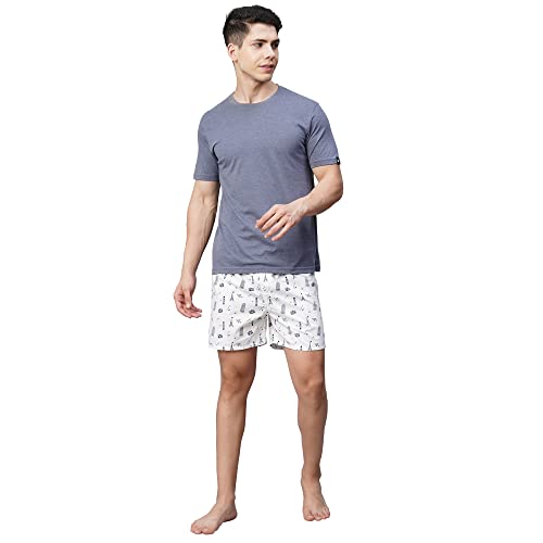 Image of Urban Scottish Ultra-Comfortable Men's Boxer Pants (Pack of 3) - 100% Cotton Material with A Stylish Print - Soft and Stretchy Elastic Waist Band - Dynamic Movement and Hardwearing Stitching