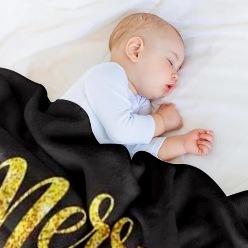 Couverture Merry Christmas dorée, le cadeau de Noël idéal pour petits et grands - 7