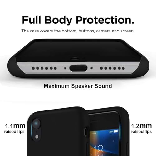 Image of VONZEE Liquid Silicone Soft Back Cover for iPhone 12 Mini Case, Shockproof Slim Camera & Full Body Protection Non Yellowing Cover with Microfiber Lining & Logo Cut (5.4 Inch) - Lilac