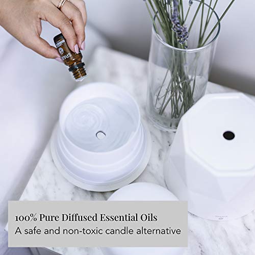 Sparia Ceramic Ultrasonic Essential Oil Diffuser For Aromatherapy, Matte White With Wood Grain, 300Ml, 18 Hour Runtime #TOP4