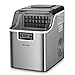 FANTAST - Macchina per cubetti di ghiaccio da 3,2 l, con timer, 24 cubetti di ghiaccio in 15 minuti, 18 kg, 24 H, display LCD immagine